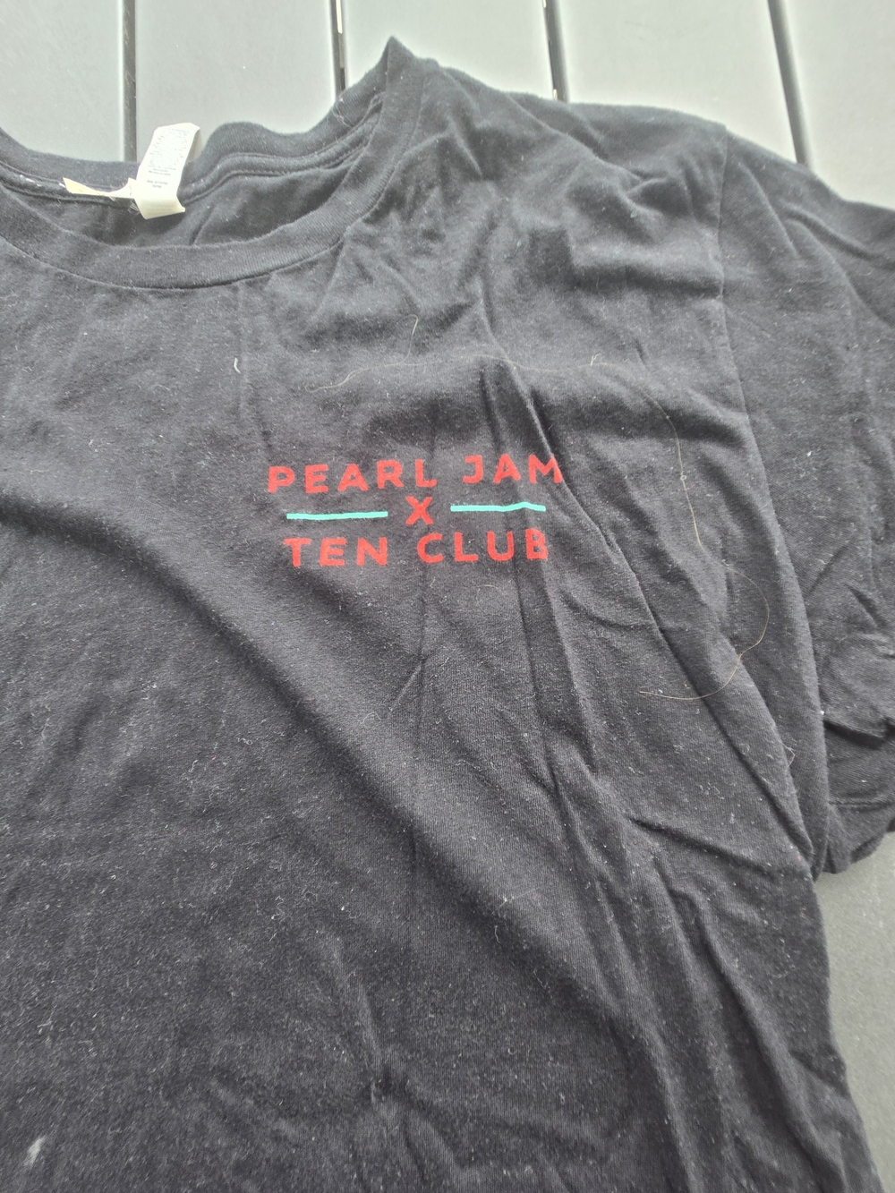 Pearl Jam X Ten Club 2021 T Shirt Adult XL Black Double Sided Fan Club